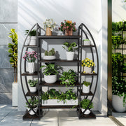 8 Tier Jumbo Plant Stand Vase Shape Flower Bonsai Pot Display Rack Indoor Outdoor V767-HJ-ZM1376