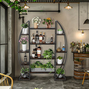 8 Tier Jumbo Plant Stand Vase Shape Flower Bonsai Pot Display Rack Indoor Outdoor V767-HJ-ZM1376