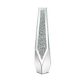 P&P Silver Sparkling Diamond Floor Vase with Glass Inlay for Modern Living Room Decoration V767-HP-XZ1779