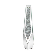 P&P Silver Sparkling Diamond Floor Vase with Glass Inlay for Modern Living Room Decoration V767-HP-XZ1779