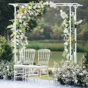 Decorative Metal Garden Trellis Arch Durable Steel Tubing Wedding Party Archway V767-HQ-XJ114-G1