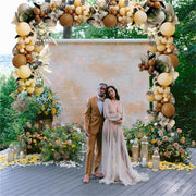 Decorative Metal Garden Trellis Arch Durable Steel Tubing Wedding Party Archway V767-HQ-XJ114-G1