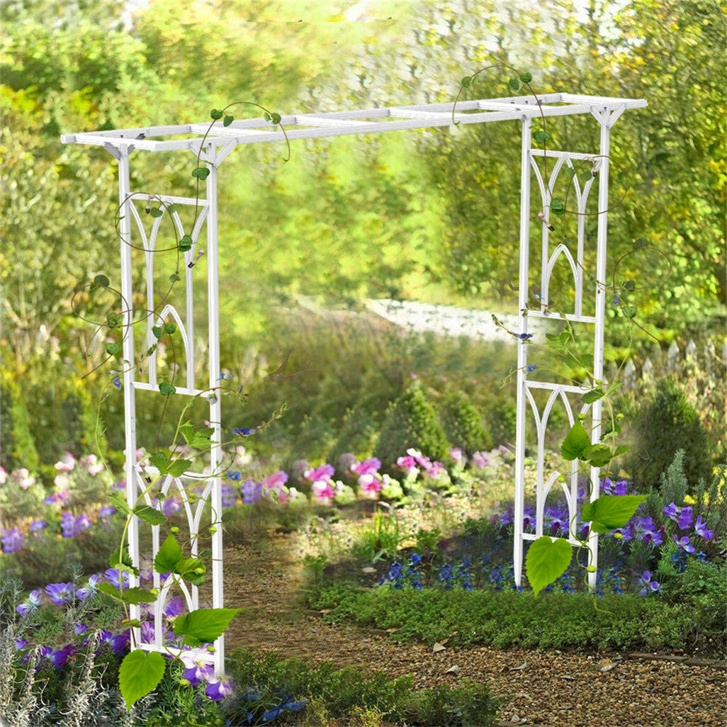 Decorative Metal Garden Trellis Arch Durable Steel Tubing Wedding Party Archway V767-HQ-XJ114-G1
