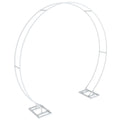 Round Arch Backdrop Stand for Wedding Party Metal Pipe Frame Archway Decoration Indoor Outdoor Double Rails V767-HQ-XJ118-M-G2