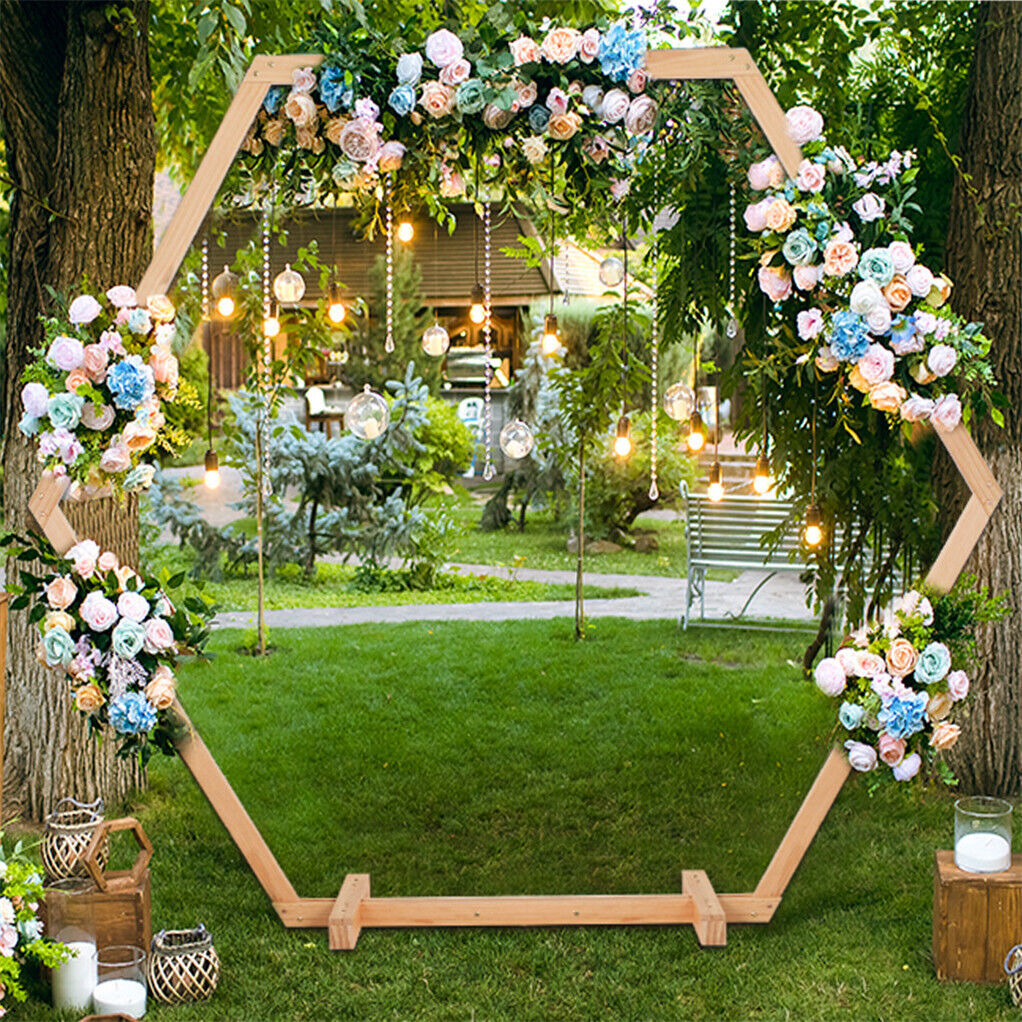Gorgeous Wedding Arbor Wedding Backdrop Stand Wooden Arch f Garden Wedding Party V767-HQ-XJ124-V1