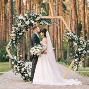 Gorgeous Wedding Arbor Wedding Backdrop Stand Wooden Arch f Garden Wedding Party V767-HQ-XJ124-V1