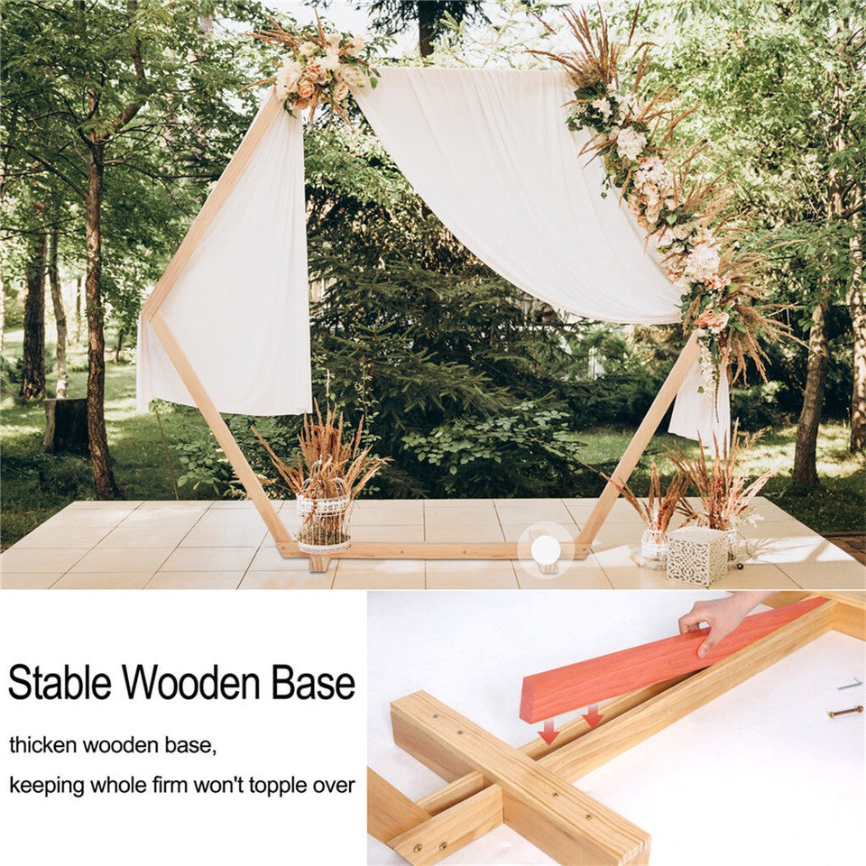 Gorgeous Wedding Arbor Wedding Backdrop Stand Wooden Arch f Garden Wedding Party V767-HQ-XJ124-V1