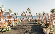 Set of 2 Nesting Wood Wedding Arch Huge Decorative Garden Wedding Backdrop Stand V767-HQ-XJ134
