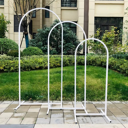 Fin Set Of 3 Wedding Arch Balloon Frame Metal Arch Backdrop Stand Birthday Party V767-HQ-XJ1348-V1