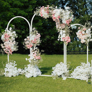 Fin Set Of 3 Wedding Arch Balloon Frame Metal Arch Backdrop Stand Birthday Party V767-HQ-XJ1348-V1