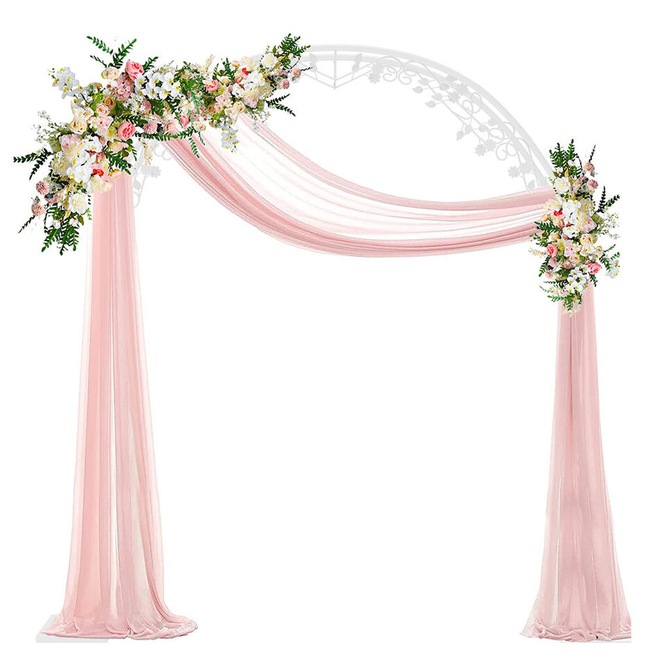 Fin Xl Decorative Double Rails Iron Arbor Garden Archway Trellis Metal Wedding Arch V767-HQ-XJ141-G2