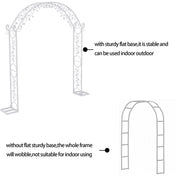 Fin Xl Decorative Double Rails Iron Arbor Garden Archway Trellis Metal Wedding Arch V767-HQ-XJ141-G2
