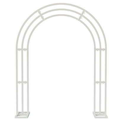 Heavy Strong Metal Wedding Arch Garden Arbor Floral Backdrop Stand Indoor Outdoor V767-HQ-ZJ133