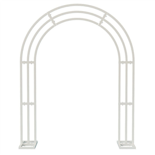 Heavy Strong Metal Wedding Arch Garden Arbor Floral Backdrop Stand Indoor Outdoor V767-HQ-ZJ133