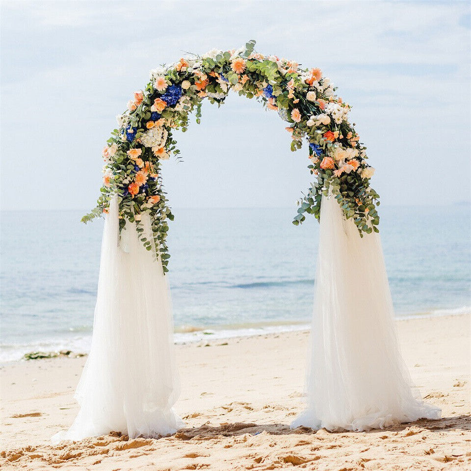 Heavy Strong Metal Wedding Arch Garden Arbor Floral Backdrop Stand Indoor Outdoor V767-HQ-ZJ133