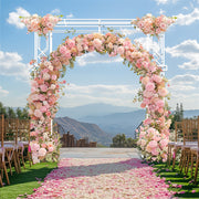 Fin 2.5M Oversized Metal Wedding Arch Stand Proposal Birthday Party Banquet Decor V767-HQ-ZJ1421