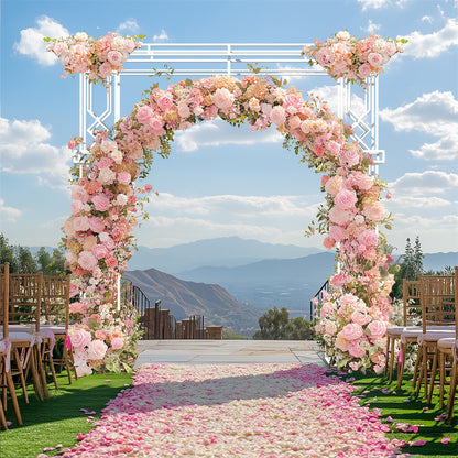 Fin 2.5M Oversized Metal Wedding Arch Stand Proposal Birthday Party Banquet Decor V767-HQ-ZJ1421
