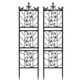 2pcs Metal Garden Trellis Fence for Climbing Plants and Rose Support V767-HW-XZ1149