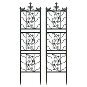 2pcs Metal Garden Trellis Fence for Climbing Plants and Rose Support V767-HW-XZ1149