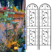 Garden Trellis Climbing Plant Support Patio Wire Lattice Grid Panel Stake Fence V767-HW-ZZ121-G2