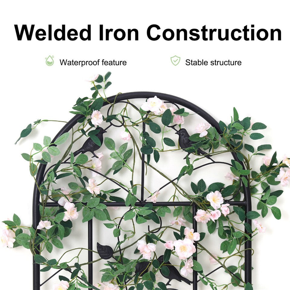 Garden Trellis Climbing Plant Support Patio Wire Lattice Grid Panel Stake Fence V767-HW-ZZ121-G2