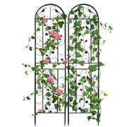 Garden Trellis Climbing Plant Support Patio Wire Lattice Grid Panel Stake Fence V767-HW-ZZ121-G2