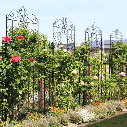 2 Pcs Large Metal Garden Trellis for Outdoor Yard & Patio V767-HW-ZZ122-G2