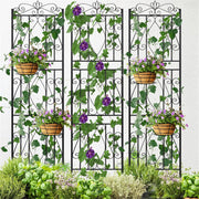 2 Pcs Large Metal Garden Trellis for Outdoor Yard & Patio V767-HW-ZZ122-G2