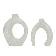 Set of 2 Nordic Boho Hollow Snuggle Vases Resin Flower Vases Living Room Decor V767-JJ-HP1733