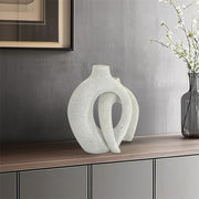 Set of 2 Nordic Boho Hollow Snuggle Vases Resin Flower Vases Living Room Decor V767-JJ-HP1733