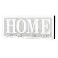 Crushed Diamond Mirrored Wall Mounted Key Hooks Storage Holder HOME Letter Sign Home Decor V767-JJ-XM1117
