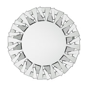 Silver Sunburst Round Wall Mirror V767-JJ-XM768-V1