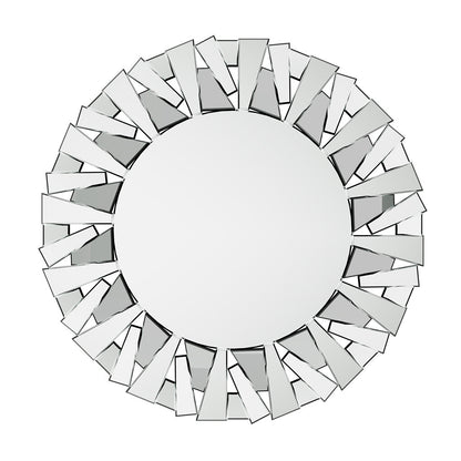 Silver Sunburst Round Wall Mirror V767-JJ-XM768-V1