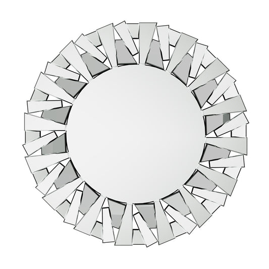 Silver Sunburst Round Wall Mirror V767-JJ-XM768-V1