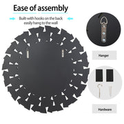 Silver Sunburst Round Wall Mirror V767-JJ-XM768-V1