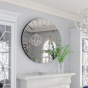 Ultra-modern Round Accent Mirror Venetian Ornate Mirror Decorative Wall Mirror V767-JJ-XM769