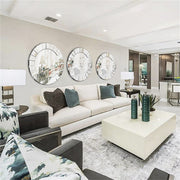 Ultra-modern Round Accent Mirror Venetian Ornate Mirror Decorative Wall Mirror V767-JJ-XM769