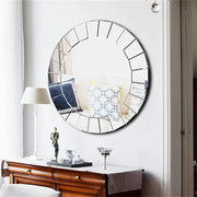 Ultra-modern Round Accent Mirror Venetian Ornate Mirror Decorative Wall Mirror V767-JJ-XM769