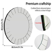 Ultra-modern Round Accent Mirror Venetian Ornate Mirror Decorative Wall Mirror V767-JJ-XM769