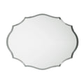 Beveled Silver Oval Wall Mirror Versatile Frameless Design for Vertical or Horizontal Display V767-JJ-XM774-M-V1