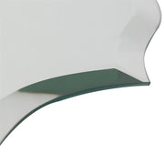 Beveled Silver Oval Wall Mirror Versatile Frameless Design for Vertical or Horizontal Display V767-JJ-XM774-M-V1