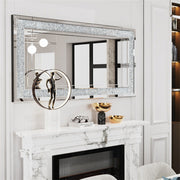 Xxxl Large Gorgeous Diamond Wall Mirror Crushed Crystal Long Full Length Mirror V767-JJ-XM798-G1