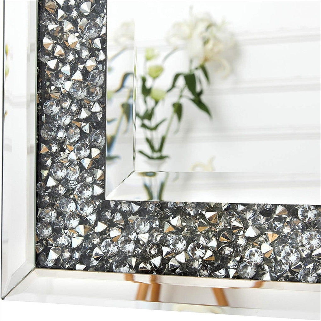 Xxxl Large Gorgeous Diamond Wall Mirror Crushed Crystal Long Full Length Mirror V767-JJ-XM798-G1