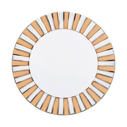 Radiant Sunburst Mirror: Elegant Wall Mounted Decor for Your Living Space Size 80x80cm V767-JJ-XM962-L-V1