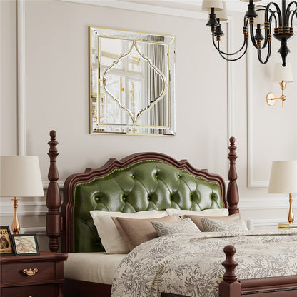 High-grade Unique Decorative Accent Mirror Elegant Square Wall Silver HD Mirror V767-JJ-XM963-60CM