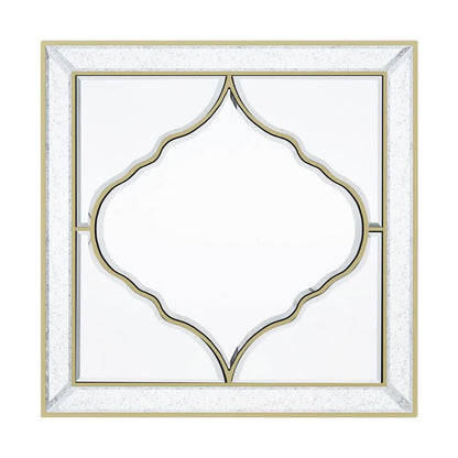 High-grade Unique Decorative Accent Mirror Elegant Square Wall Silver HD Mirror V767-JJ-XM963-60CM