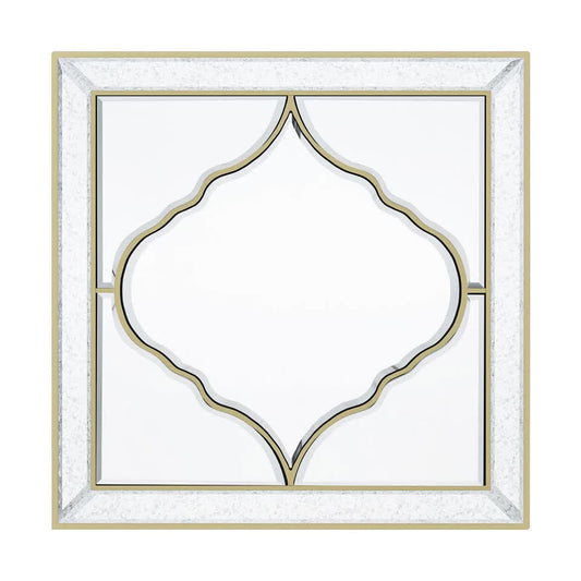 High-grade Unique Decorative Accent Mirror Elegant Square Wall Silver HD Mirror V767-JJ-XM963-60CM