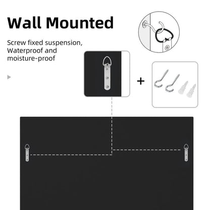 High-grade Unique Decorative Accent Mirror Elegant Square Wall Silver HD Mirror V767-JJ-XM963-60CM