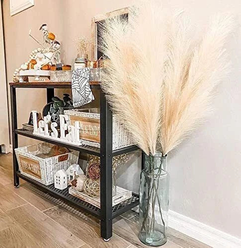 110CM Artificial Pampas Grass Large Tall Fluffy Faux Bulrush Reed Grass Bunch for Home Wedding Boho Decor V767-JJ-XR631-BG