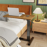Premium height Adjustable Overbed Bedside Table With Wheels Solid Tilt Tray Table V767-JJ-XT1336